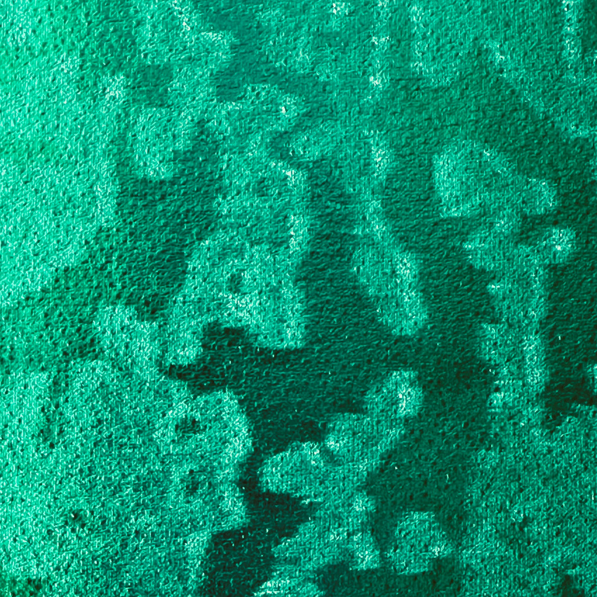 Velvet Fabric Embossed Island Stretch Foil Print