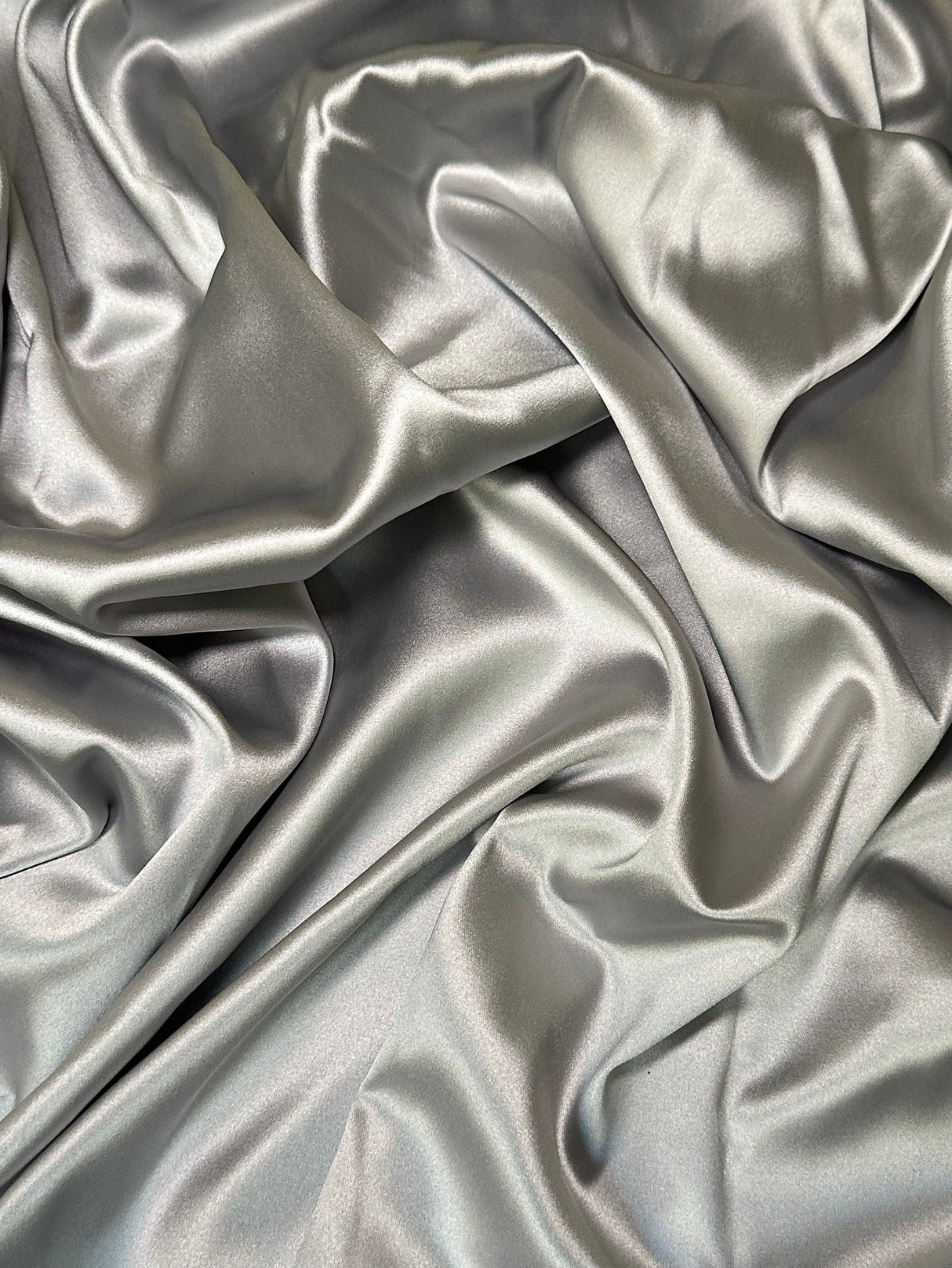Stretch Crepe Back Satin Silver