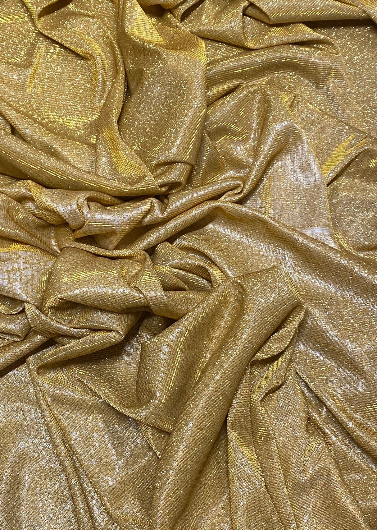 Gold Stretch Metallic Lurex
