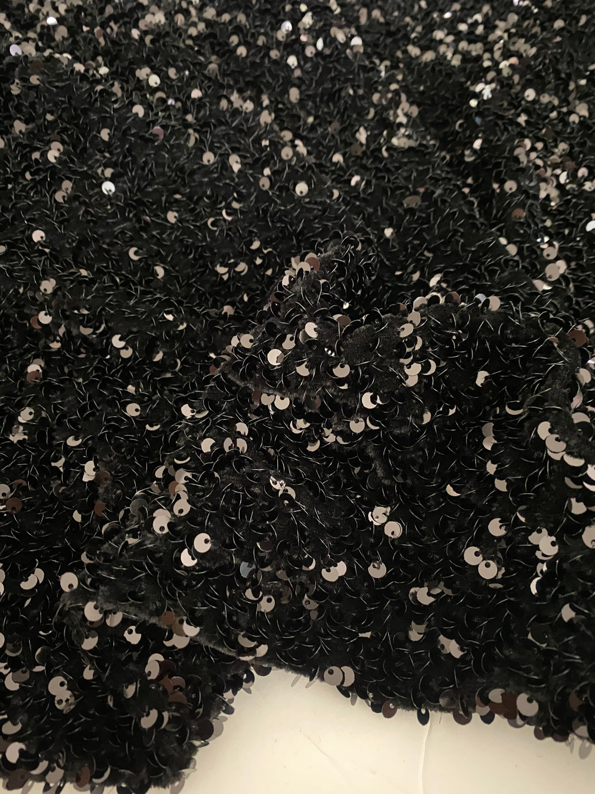 Stretch Sequin Velvet Black