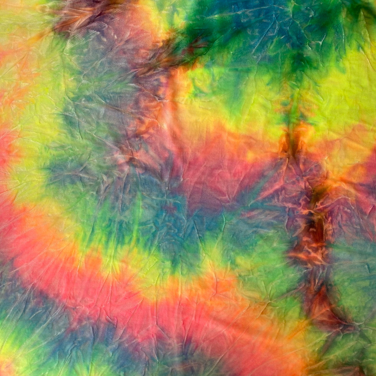 Tie Dye Stretch Velvet Fabric - 4-Way Stretch, 60" Width, 360 GSM (1 Yard)