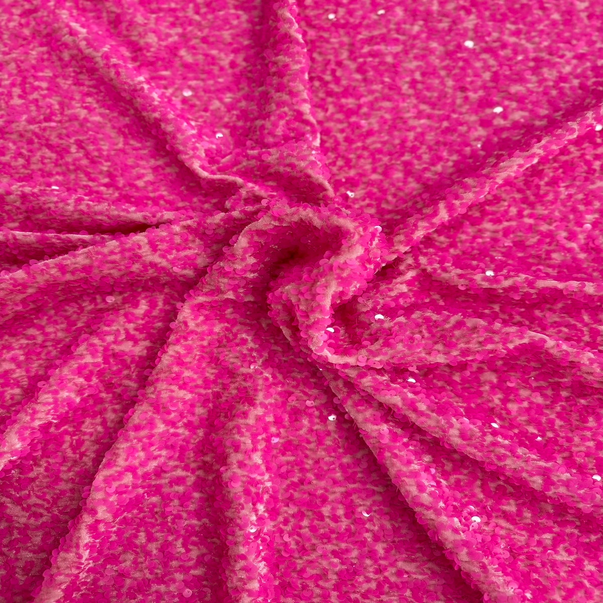 Sequins Embroidered Stretch Velvet Rodeo Fabric - 100 Percent Polyester Fabric, 2-Way Stretch, 60" Width, Sequins 54" Width, Multiple Colors (1 Yard)