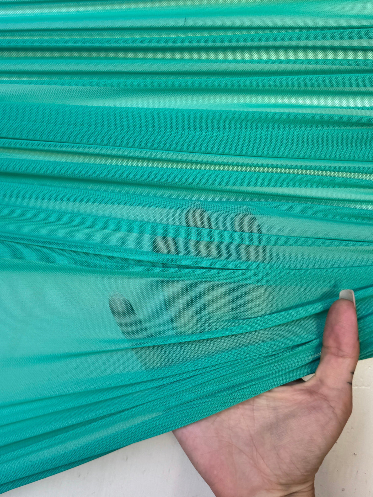 Mint Green 4-Way Stretch Power Mesh