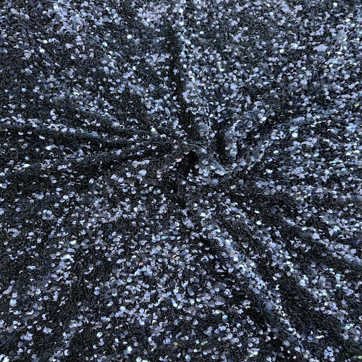 Sequins Embroidered Stretch Velvet Rodeo Fabric - 100 Percent Polyester Fabric, 2-Way Stretch, 60" Width, Sequins 54" Width, Multiple Colors (1 Yard)