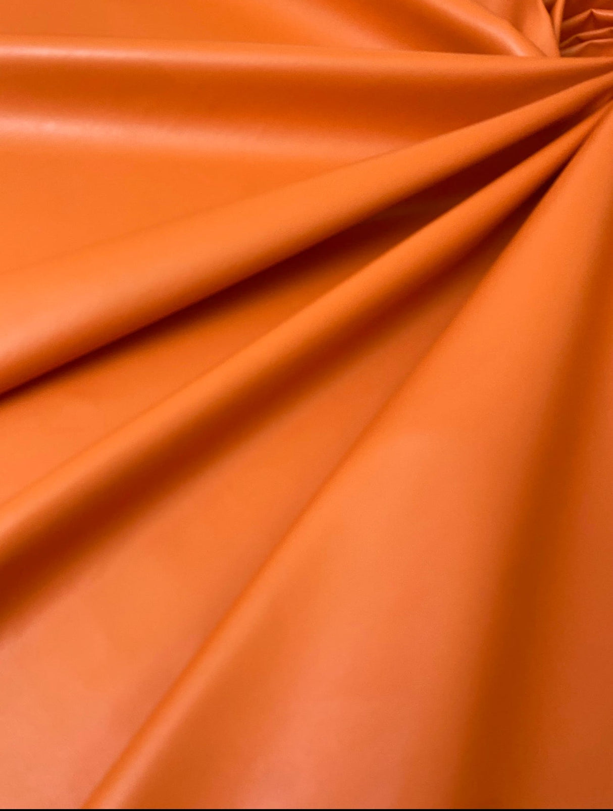 Orange Stretch Faux Leather