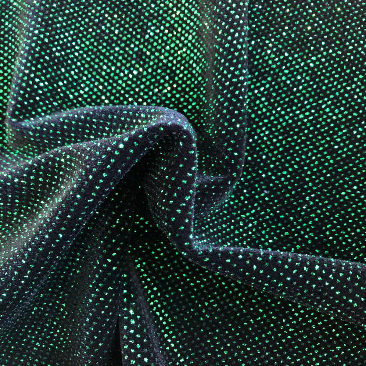 Glitter Lurex Stretch Velvet Fabric