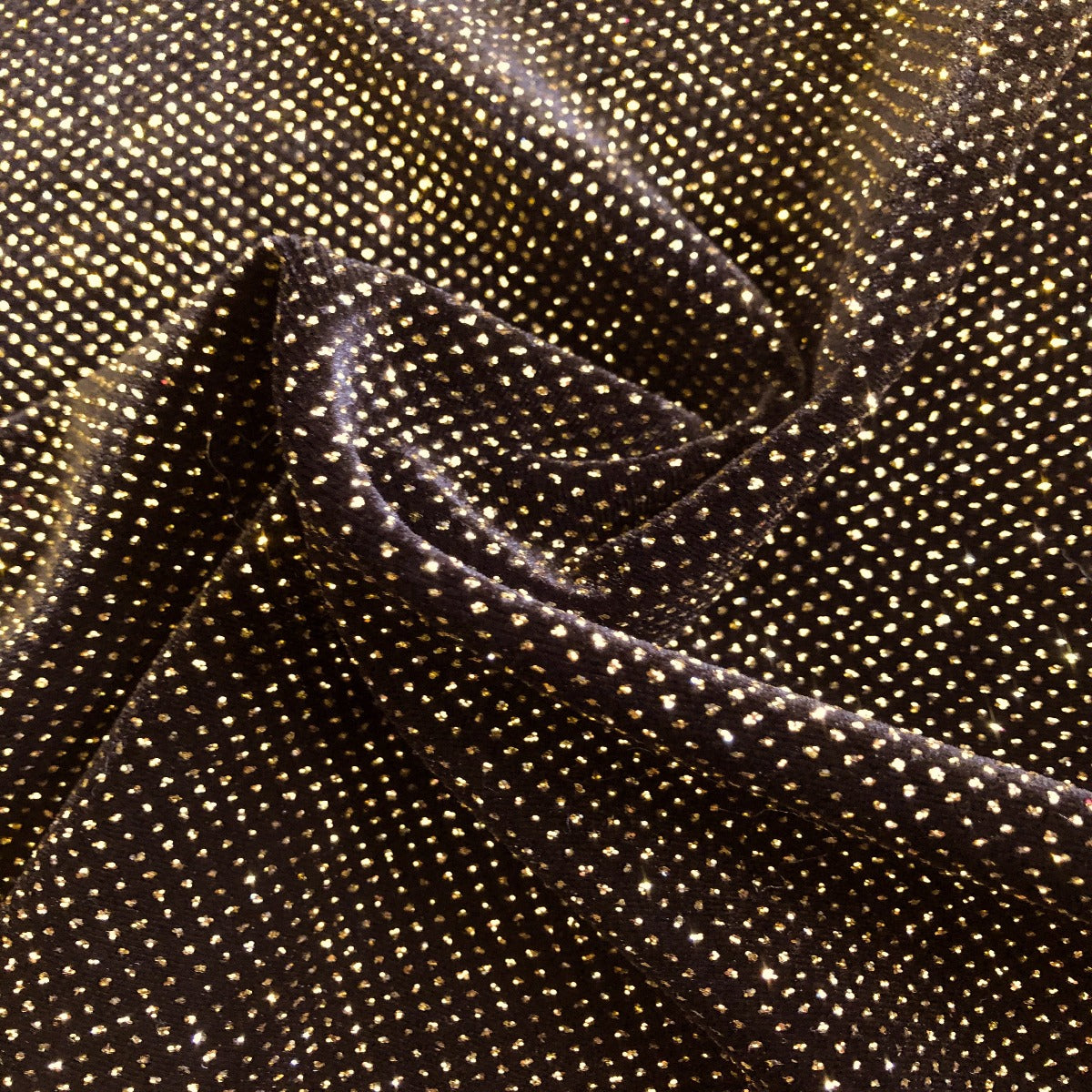 Glitter Lurex Stretch Velvet Fabric