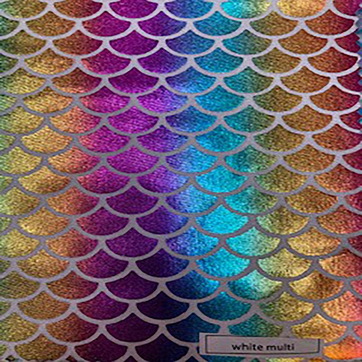 Poly Spandex Mermaid Foil Fabric 60" Multi Color