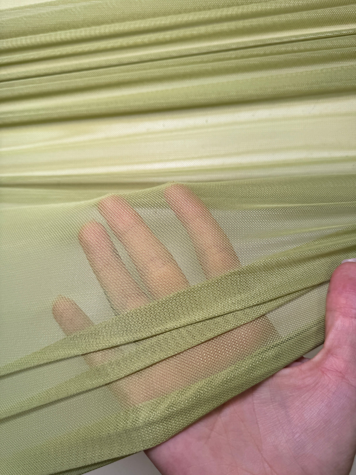 4 Way Stretch Power Mesh Olive Green