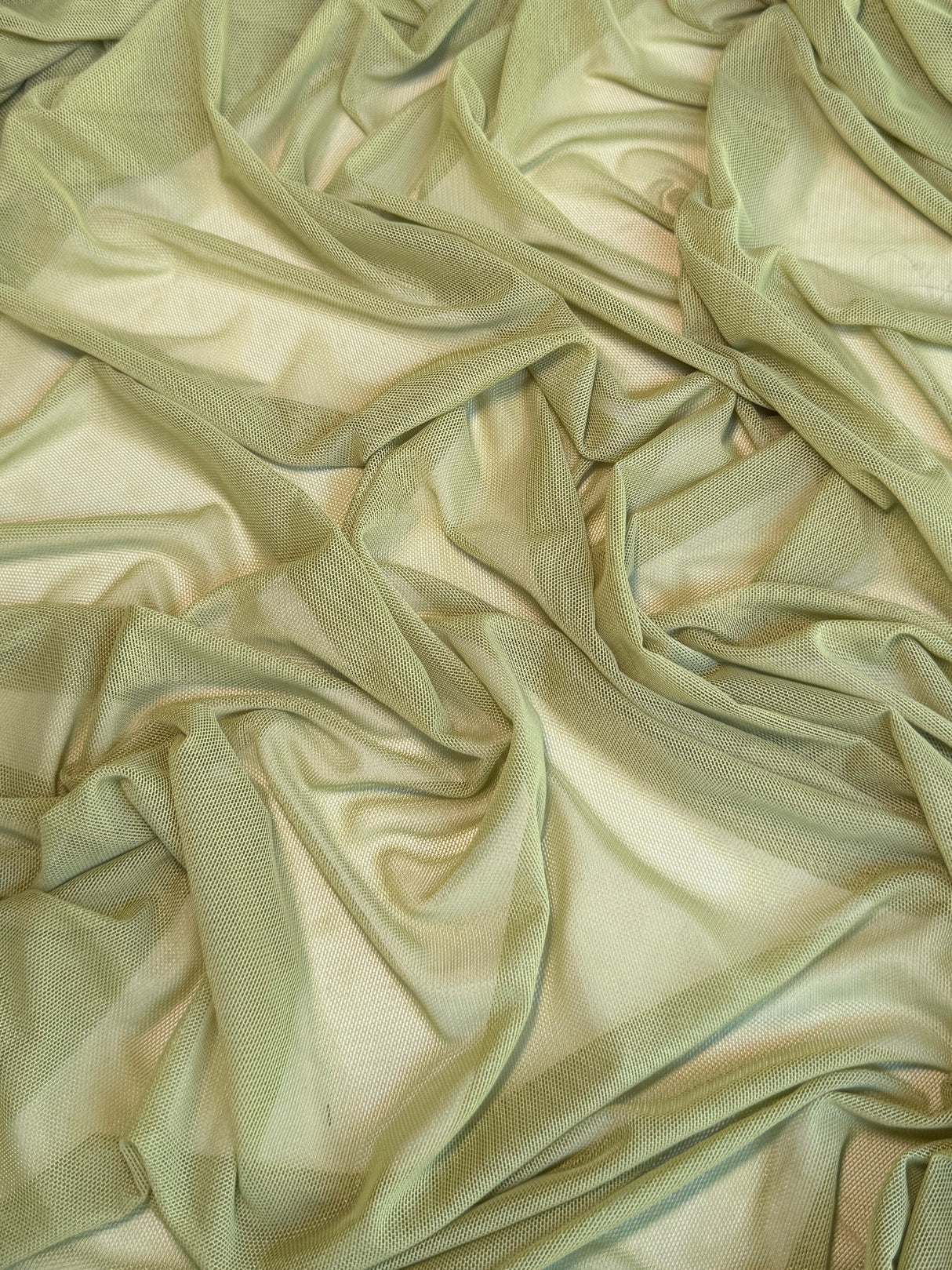 4 Way Stretch Power Mesh Olive Green