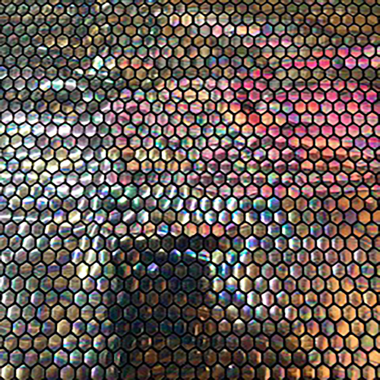 Honeycomb Sequin Nylon Metallic Spandex Fabric 60"