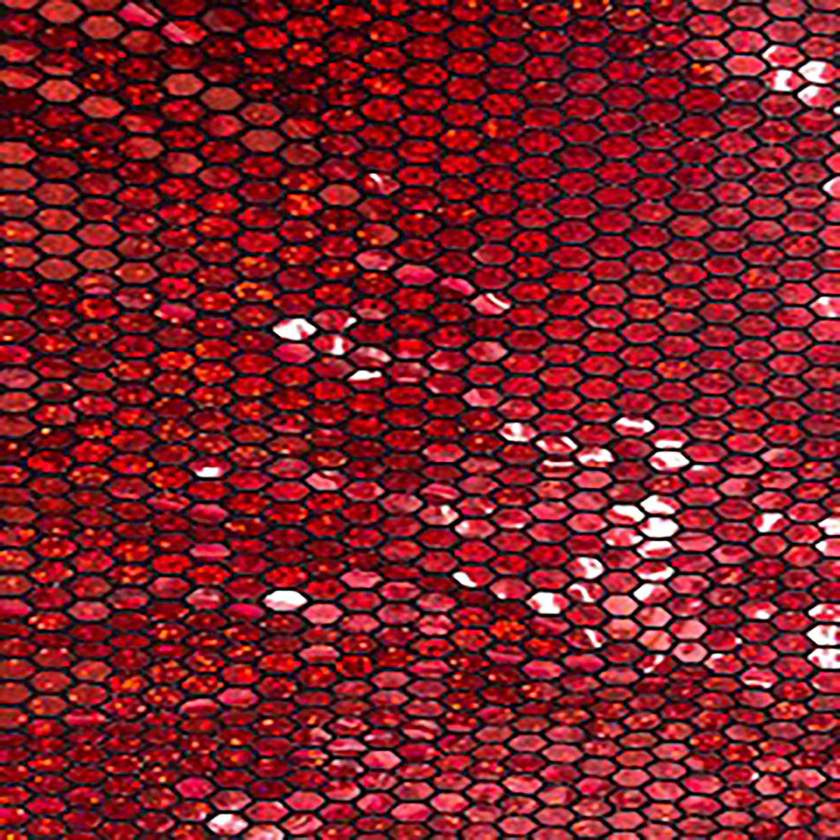 Honeycomb Sequin Nylon Metallic Spandex Fabric 60"