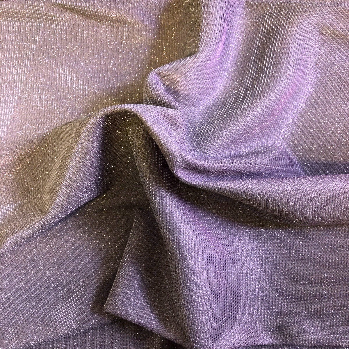 Holographic Shimmer Lurex Glitter Rayon Fabric - Holographic Glitter, 60" Width (1 Yard)