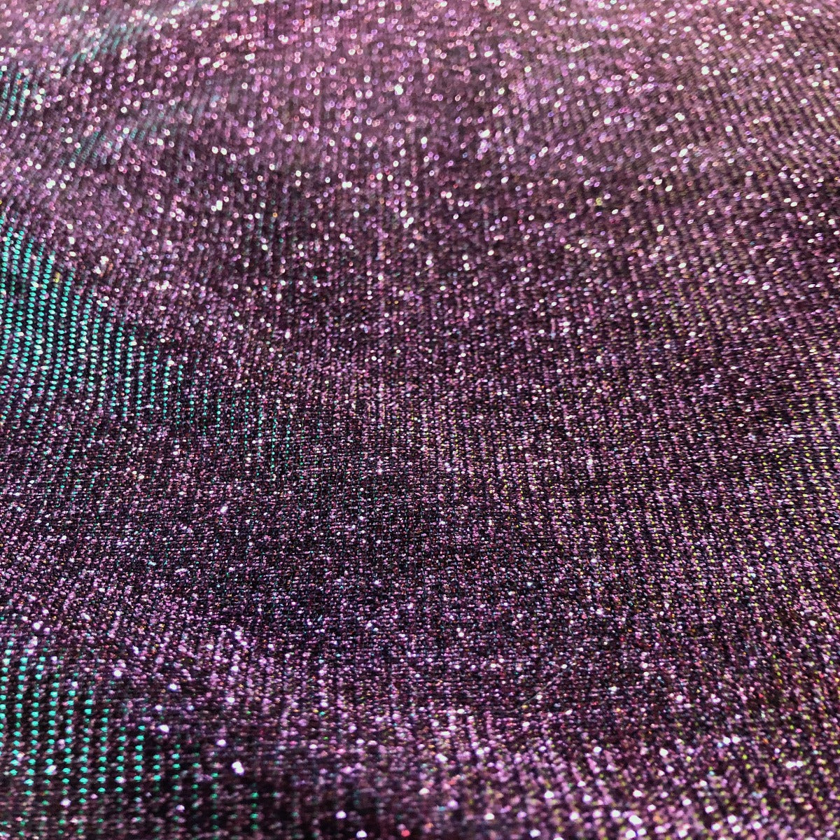 Holographic Shimmer Lurex Glitter Rayon Fabric - Holographic Glitter, 60" Width (1 Yard)