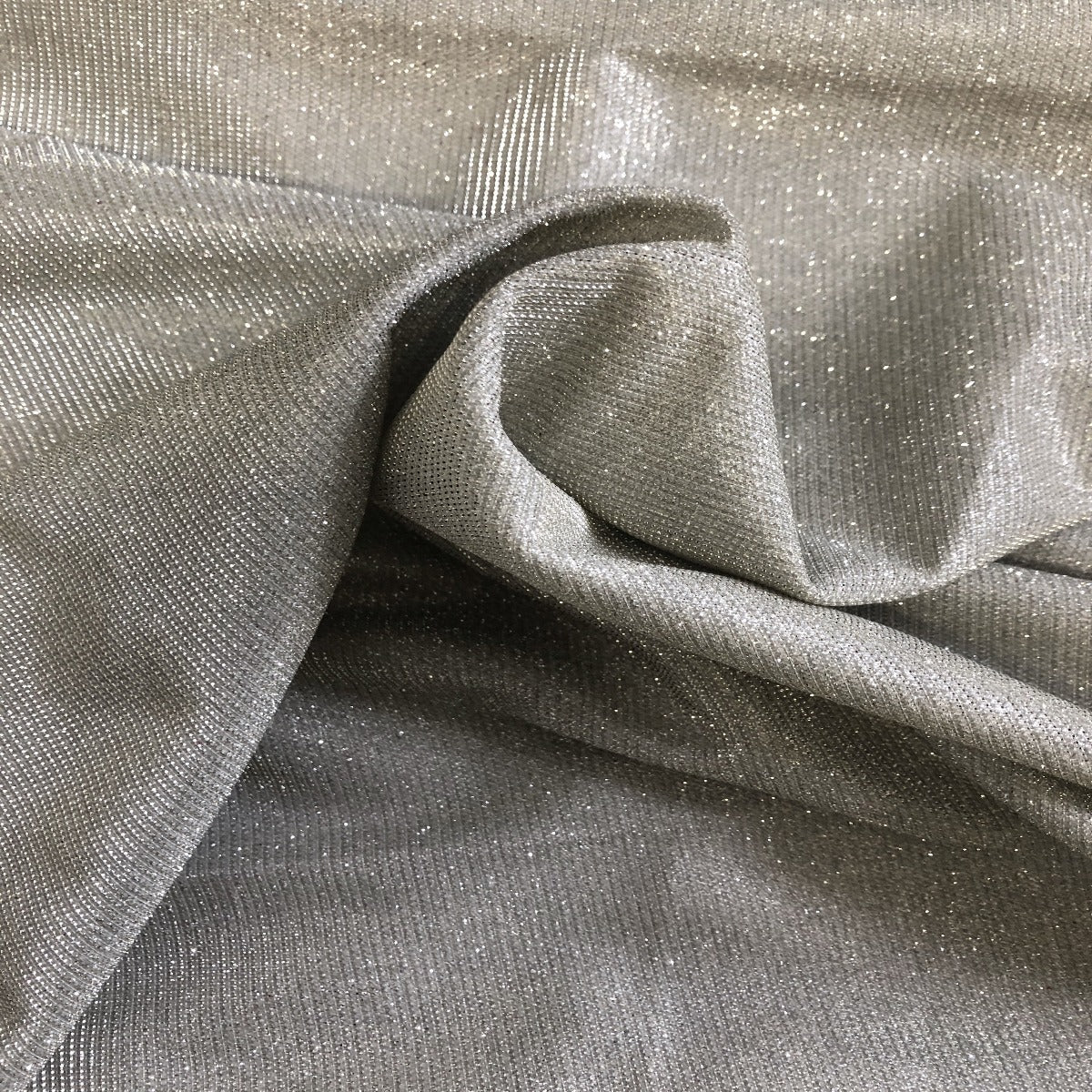 Holographic Shimmer Lurex Glitter Rayon Fabric - Holographic Glitter, 60" Width (1 Yard)