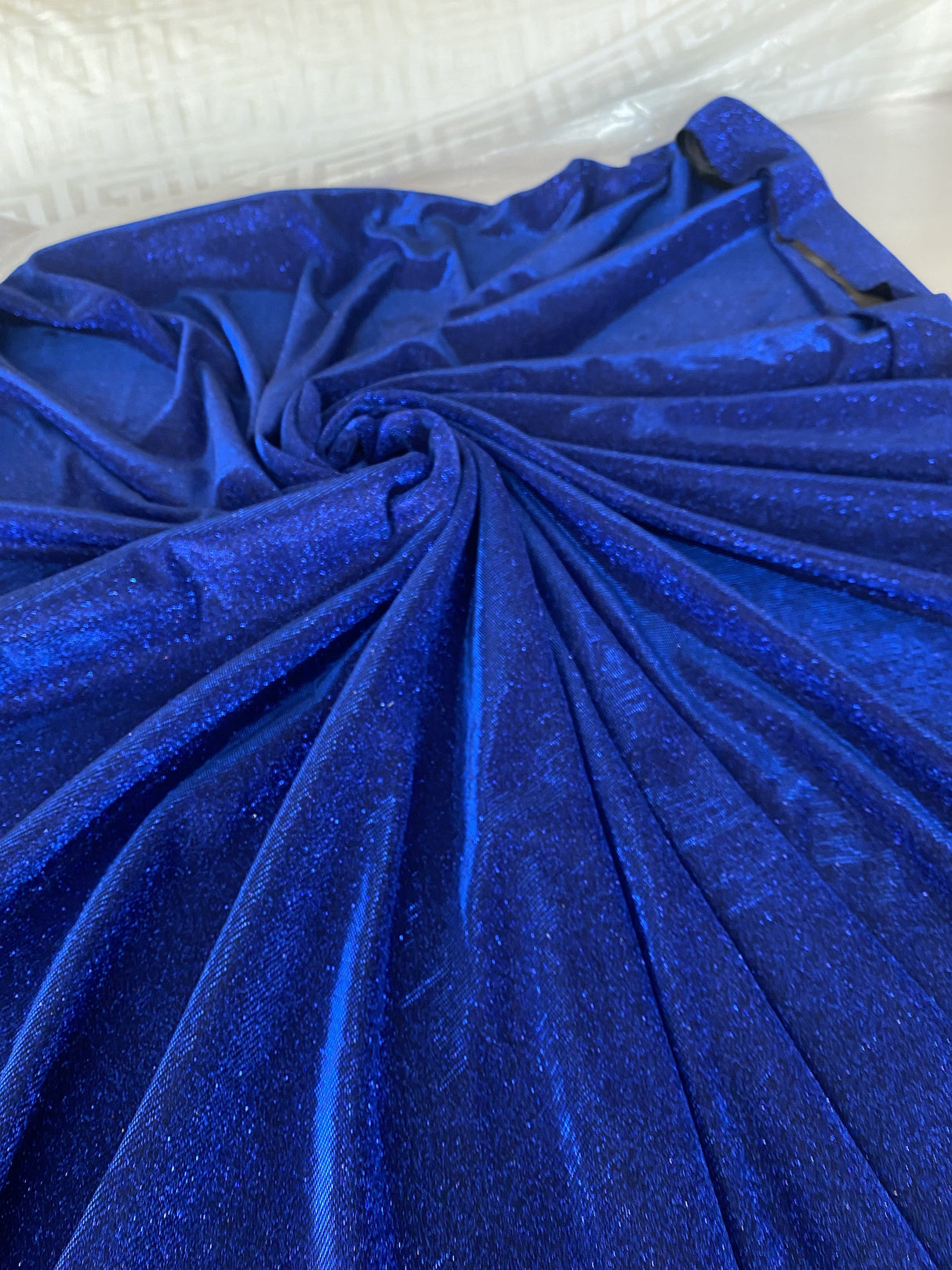 Royal Blue Stretch Metallic Lurex