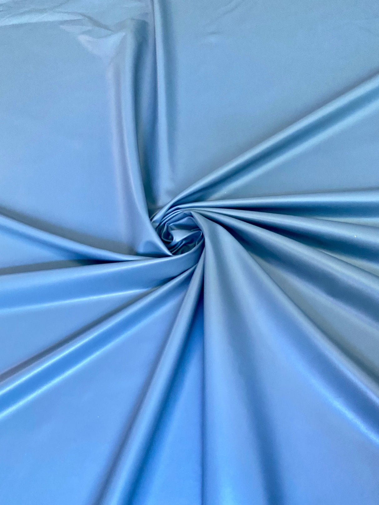 Stretch Faux Leather Dusty Blue