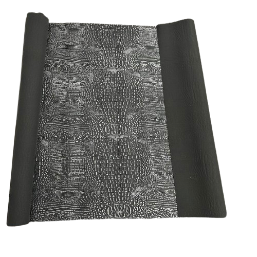 Faux Leather Vinyl Gator Fabric Two Tone