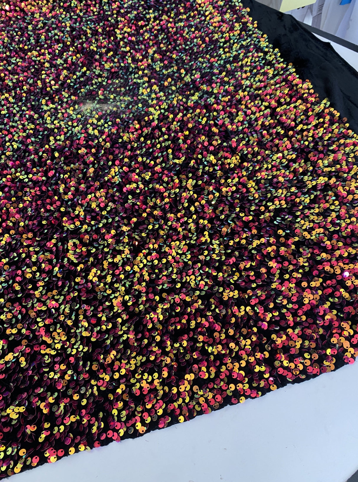 Multicolor Sequin Velvet