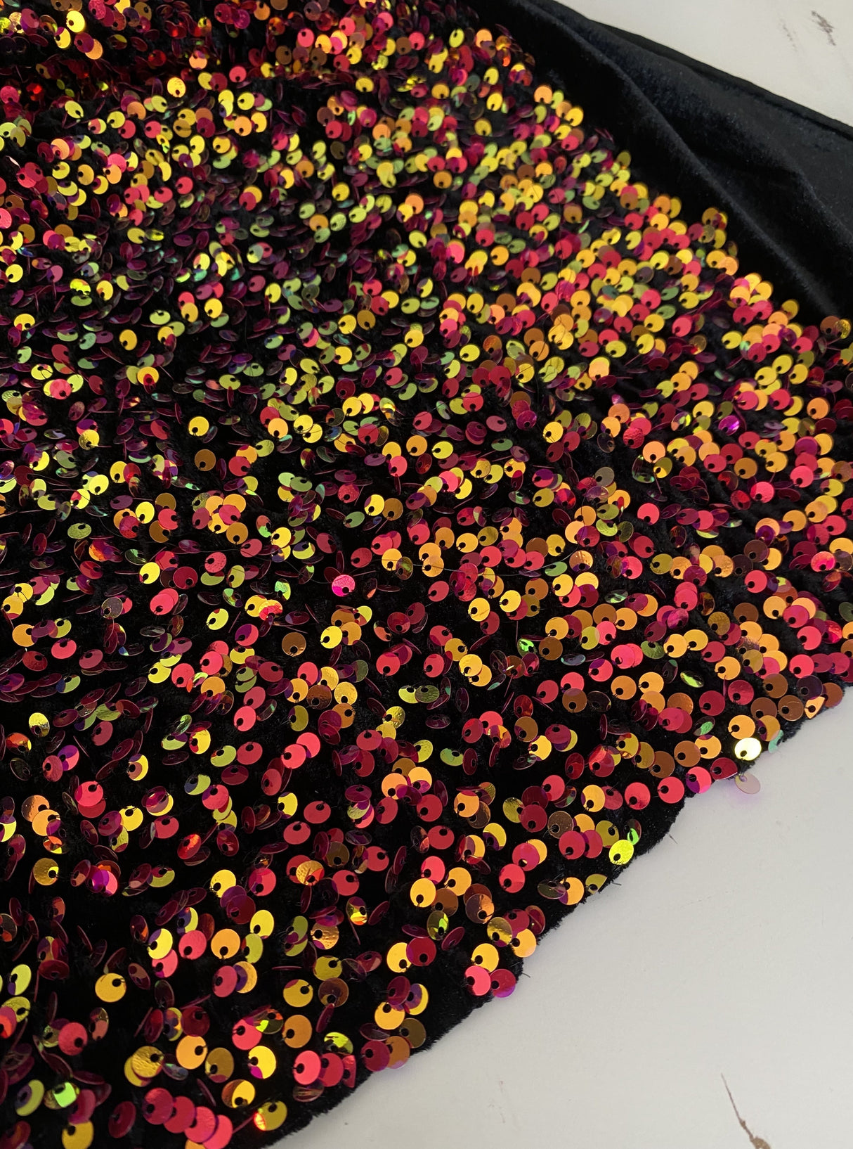 Multicolor Sequin Velvet