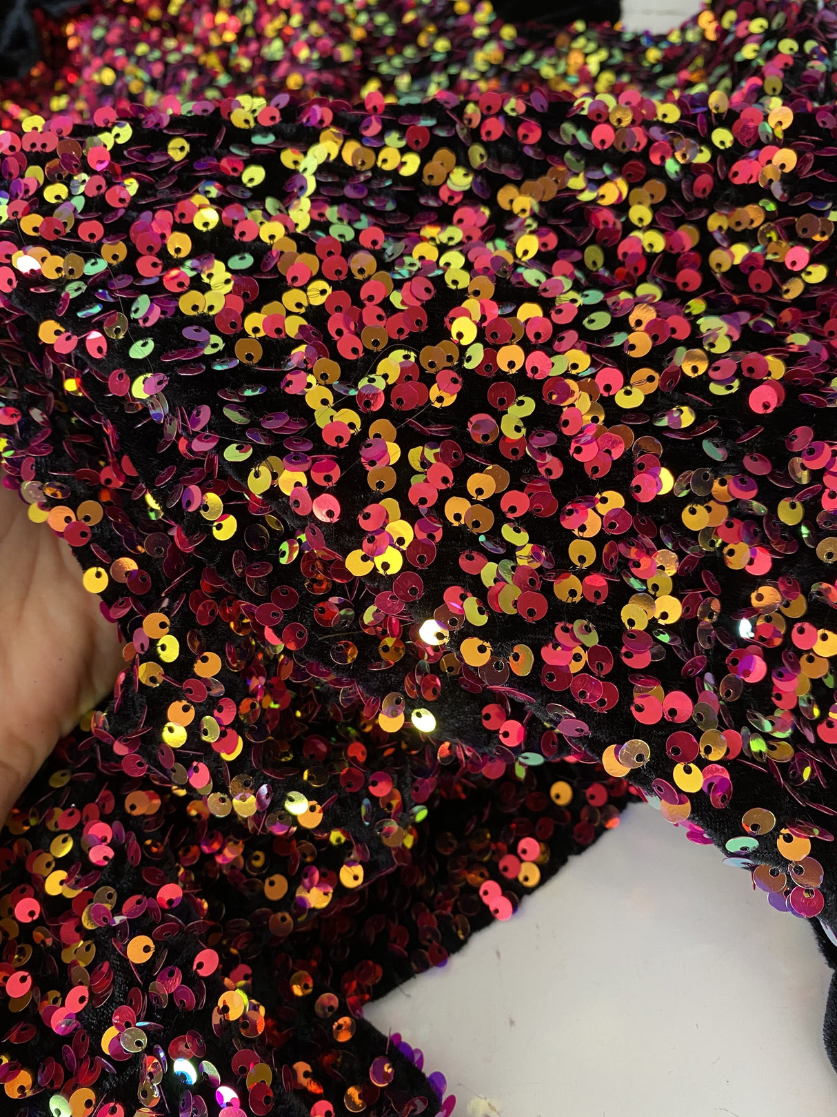 Multicolor Sequin Velvet