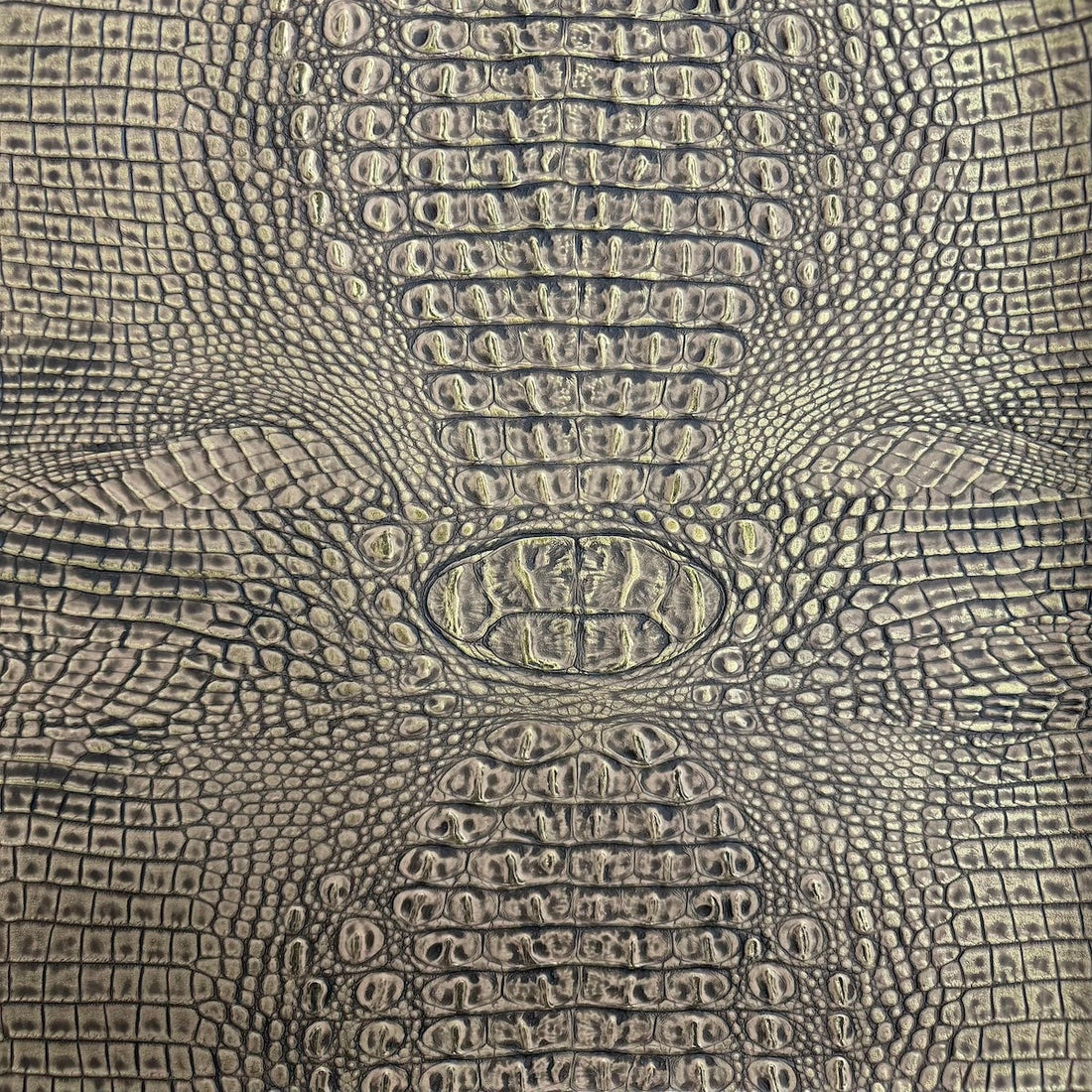 Mugger Two Tone Gator Vinyl Faux Leather Fabric, 56” Wide, for Handbags, Crafts & Upholstery