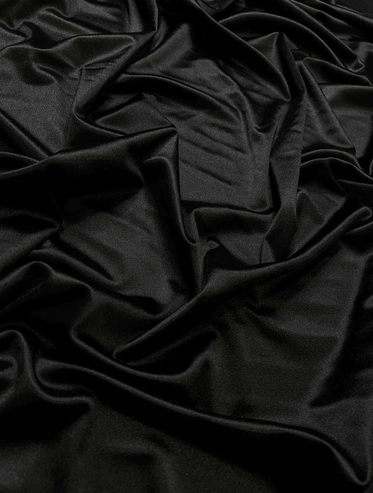 Shiny Nylon Spandex Black