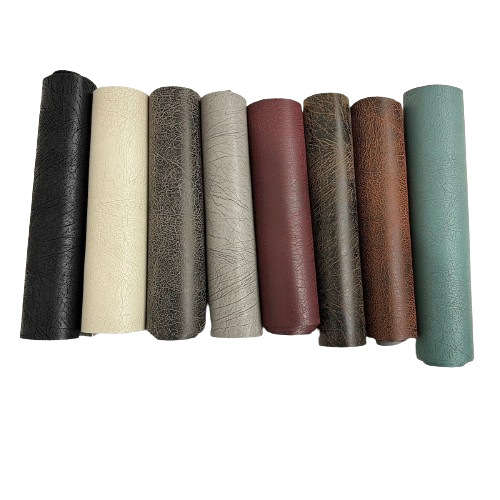 Faux Leather Vinyl Fabric Vintage Distressed Suede