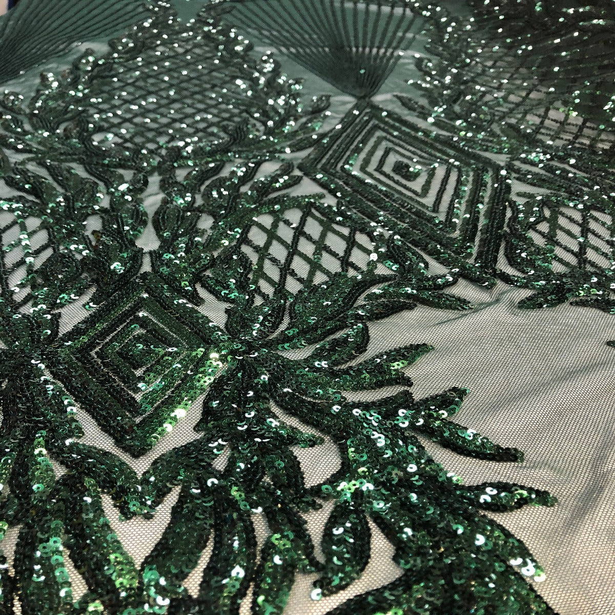 Stretch Sequins Fabric Alpica Geometric