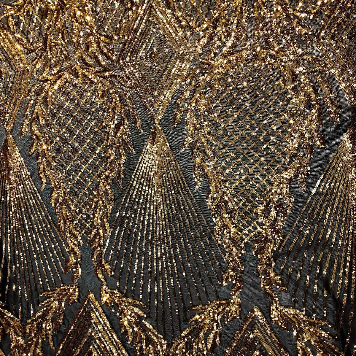 Stretch Sequins Fabric Alpica Geometric