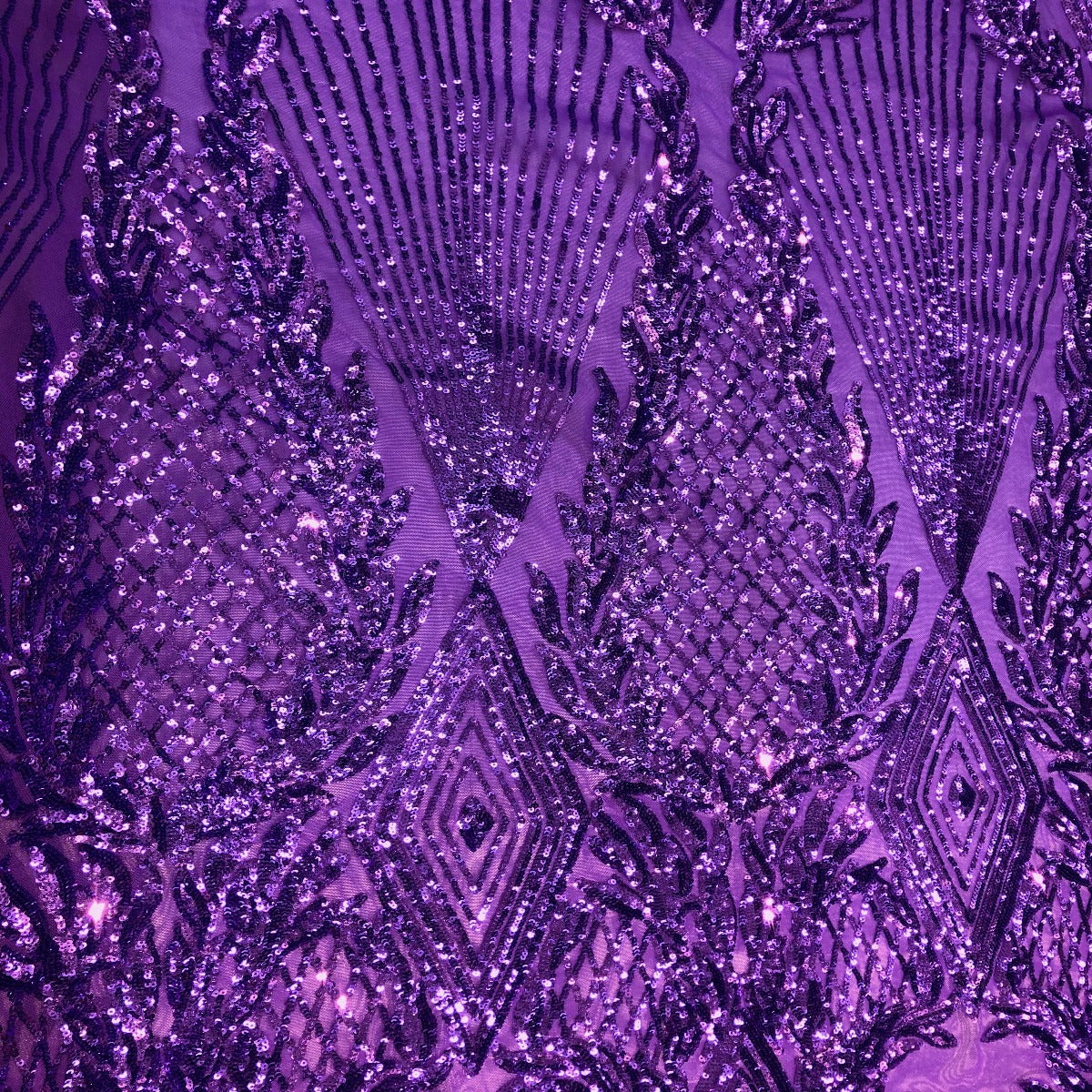Stretch Sequins Fabric Alpica Geometric