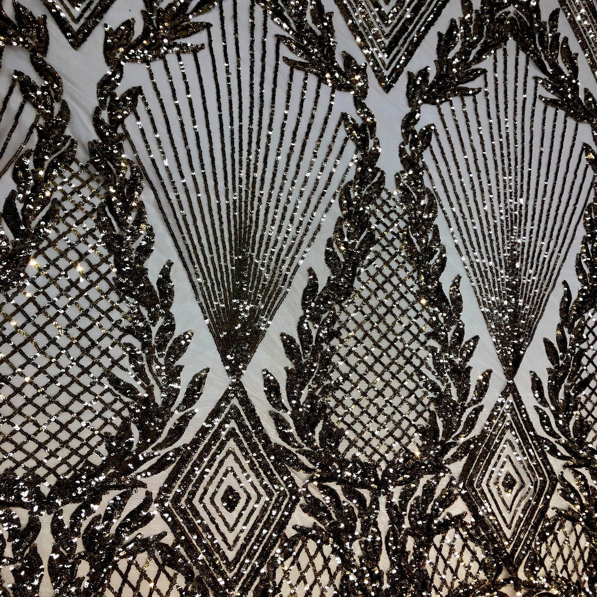 Stretch Sequins Fabric Alpica Geometric