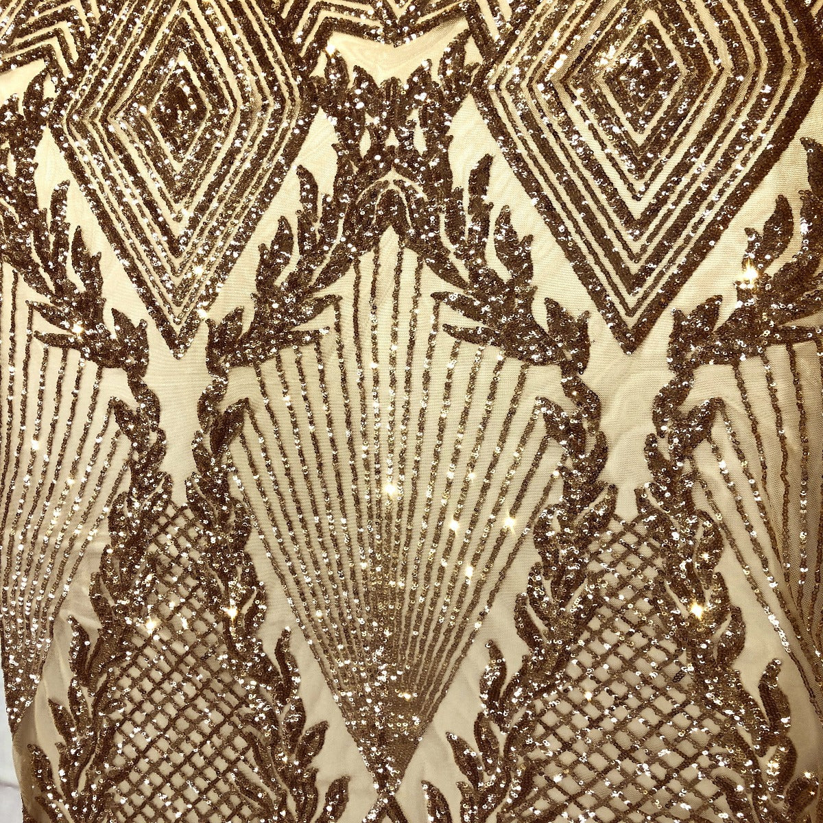 Stretch Sequins Fabric Alpica Geometric