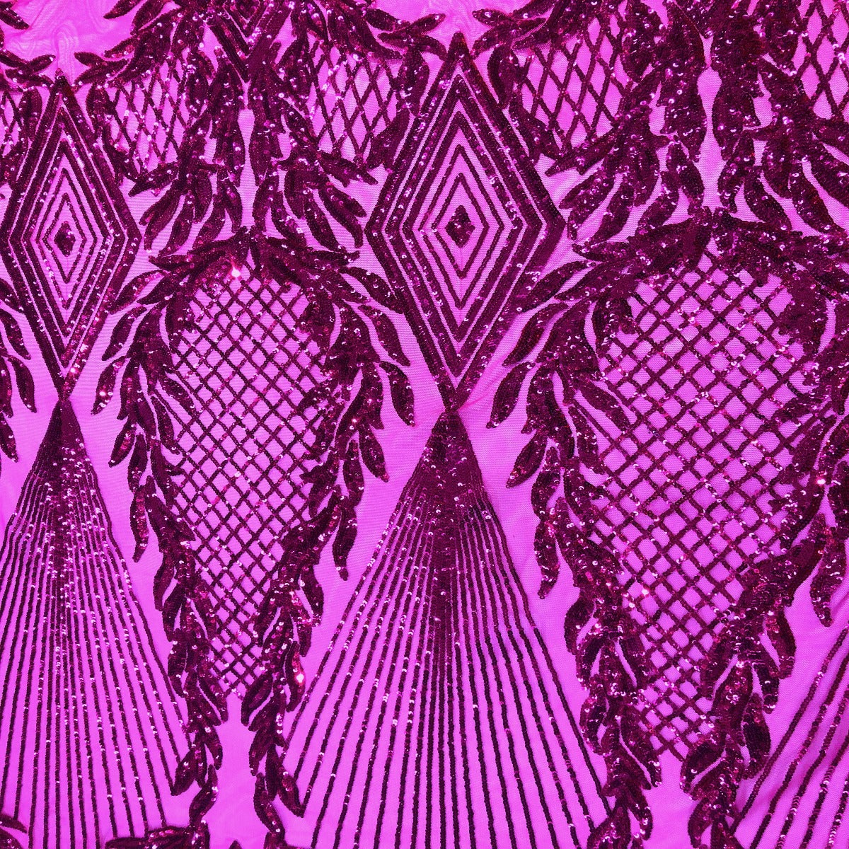 Stretch Sequins Fabric Alpica Geometric