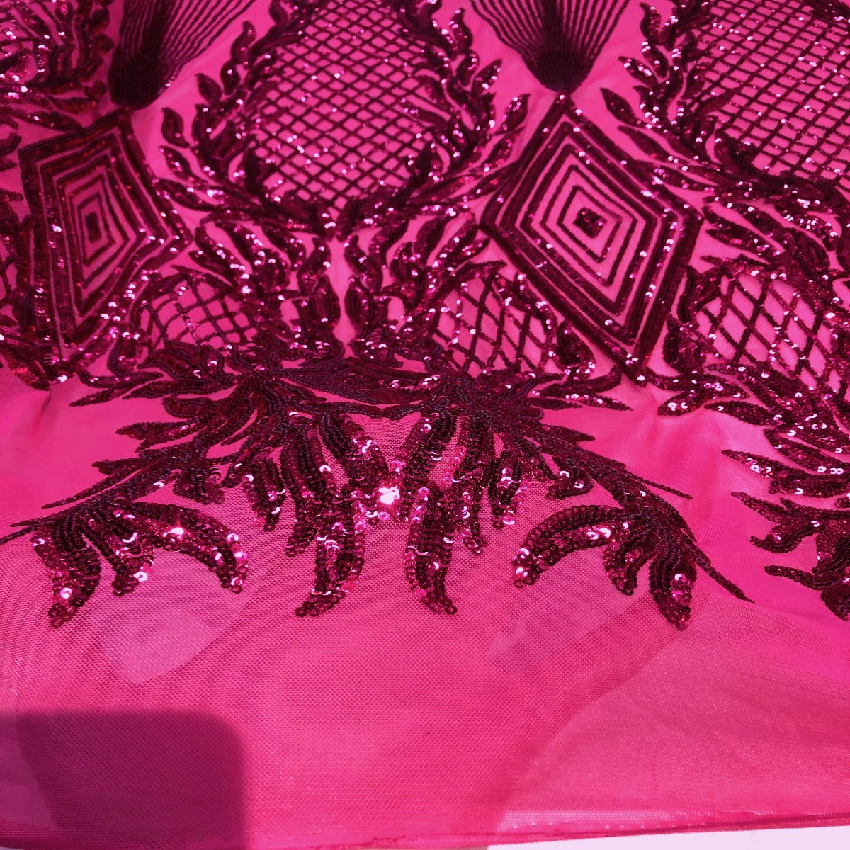 Stretch Sequins Fabric Alpica Geometric