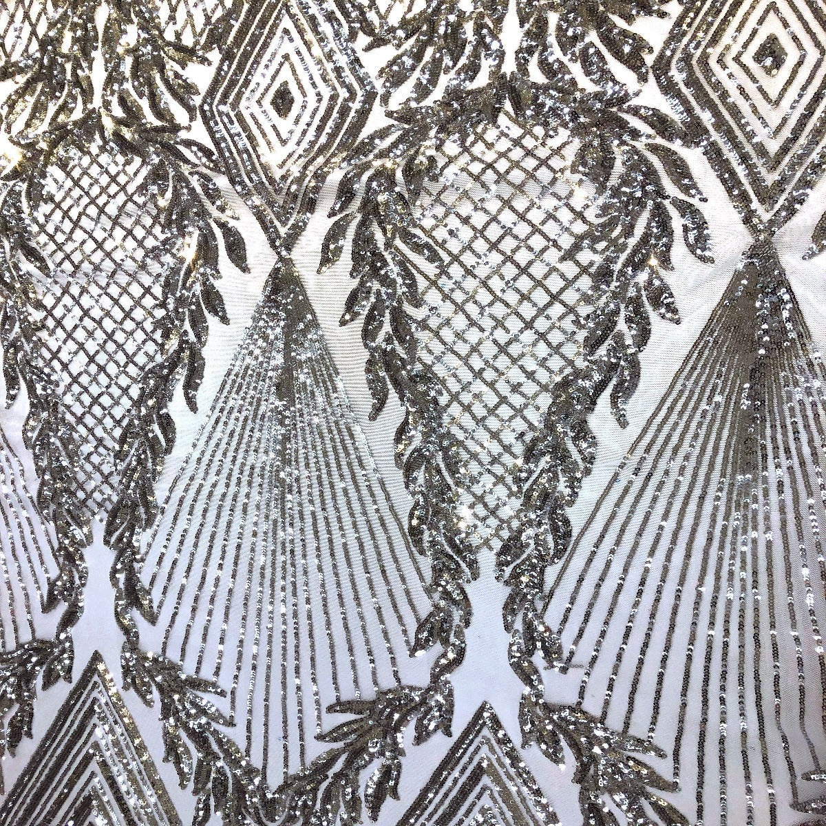 Stretch Sequins Fabric Alpica Geometric