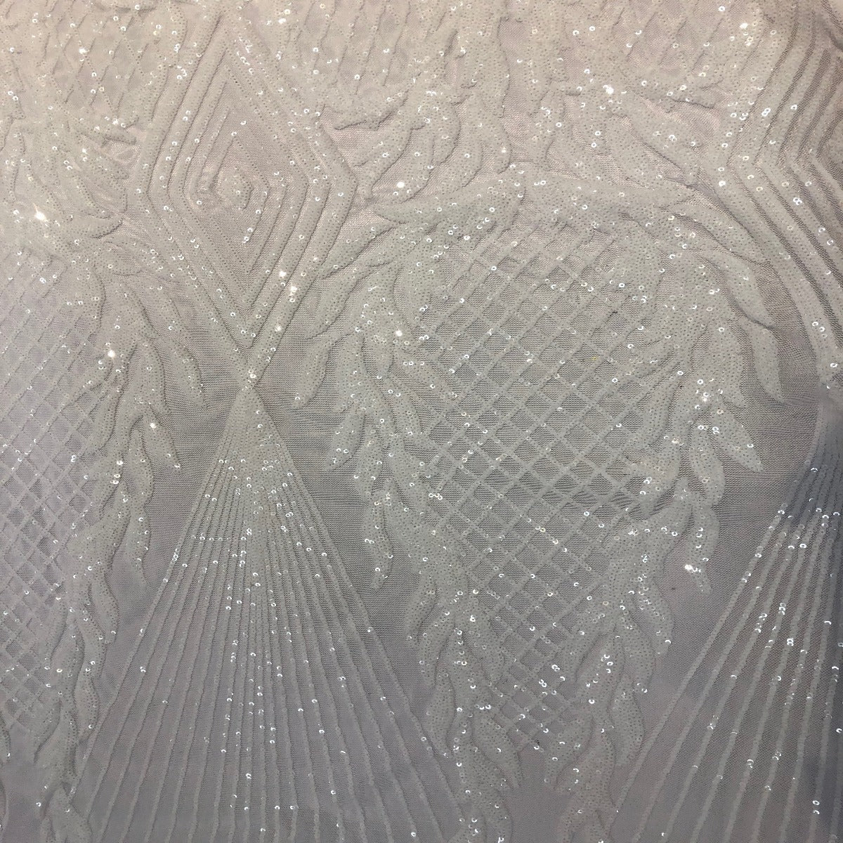 Stretch Sequins Fabric Alpica Geometric