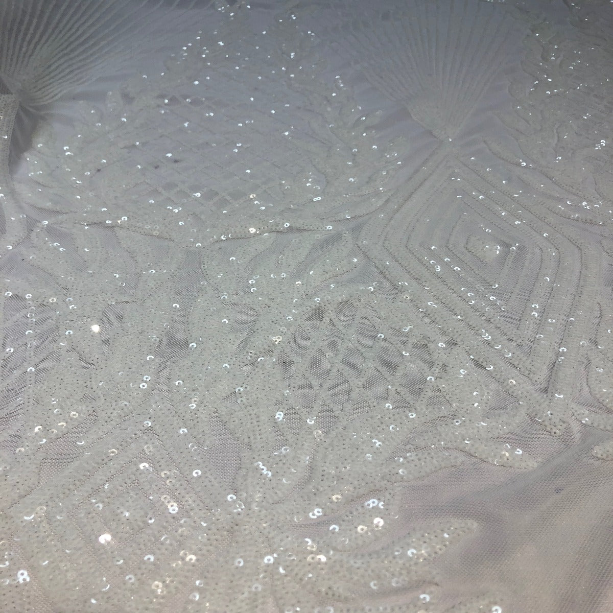 Stretch Sequins Fabric Alpica Geometric