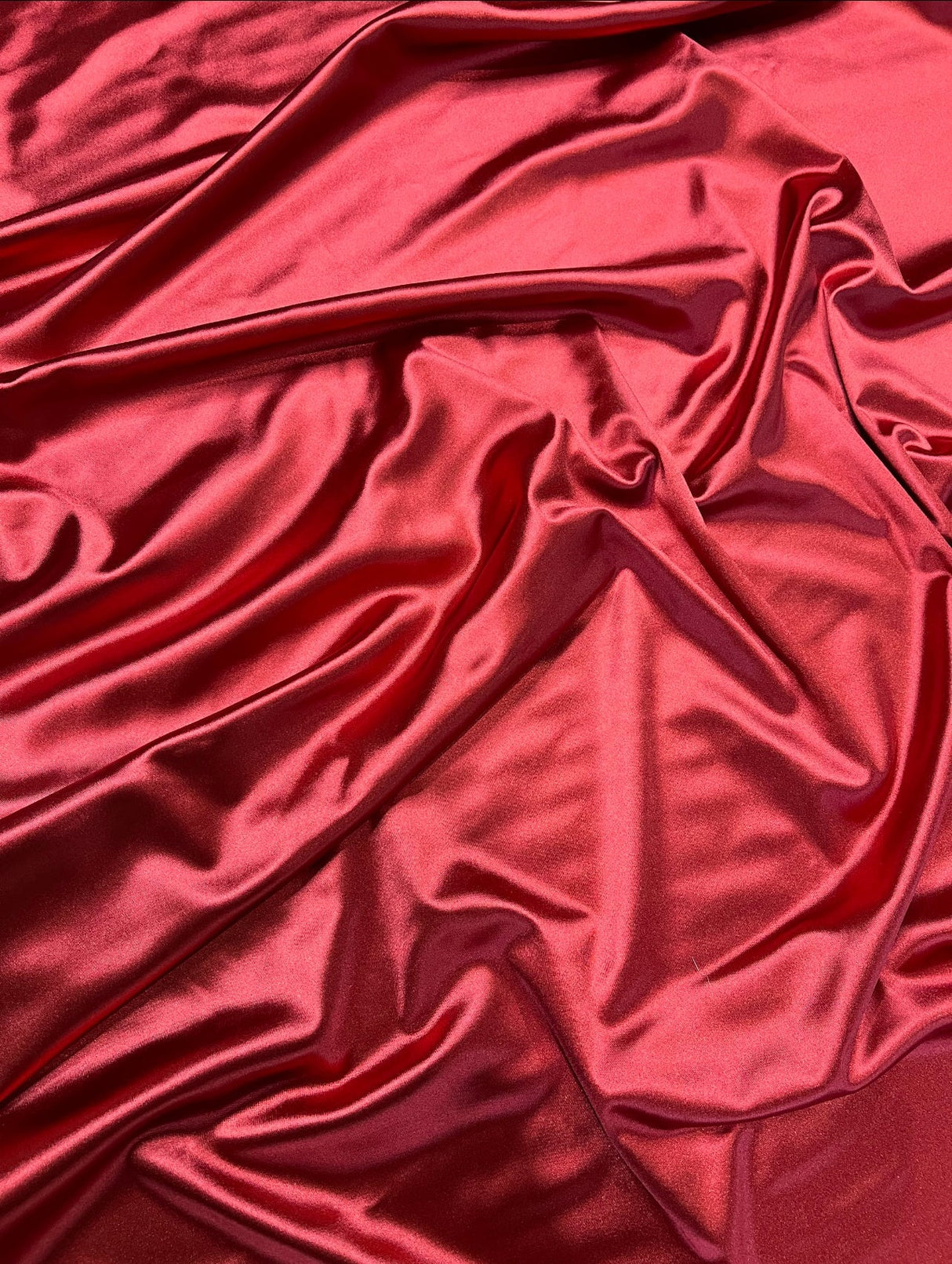 Shiny Nylon Spandex Dark Red