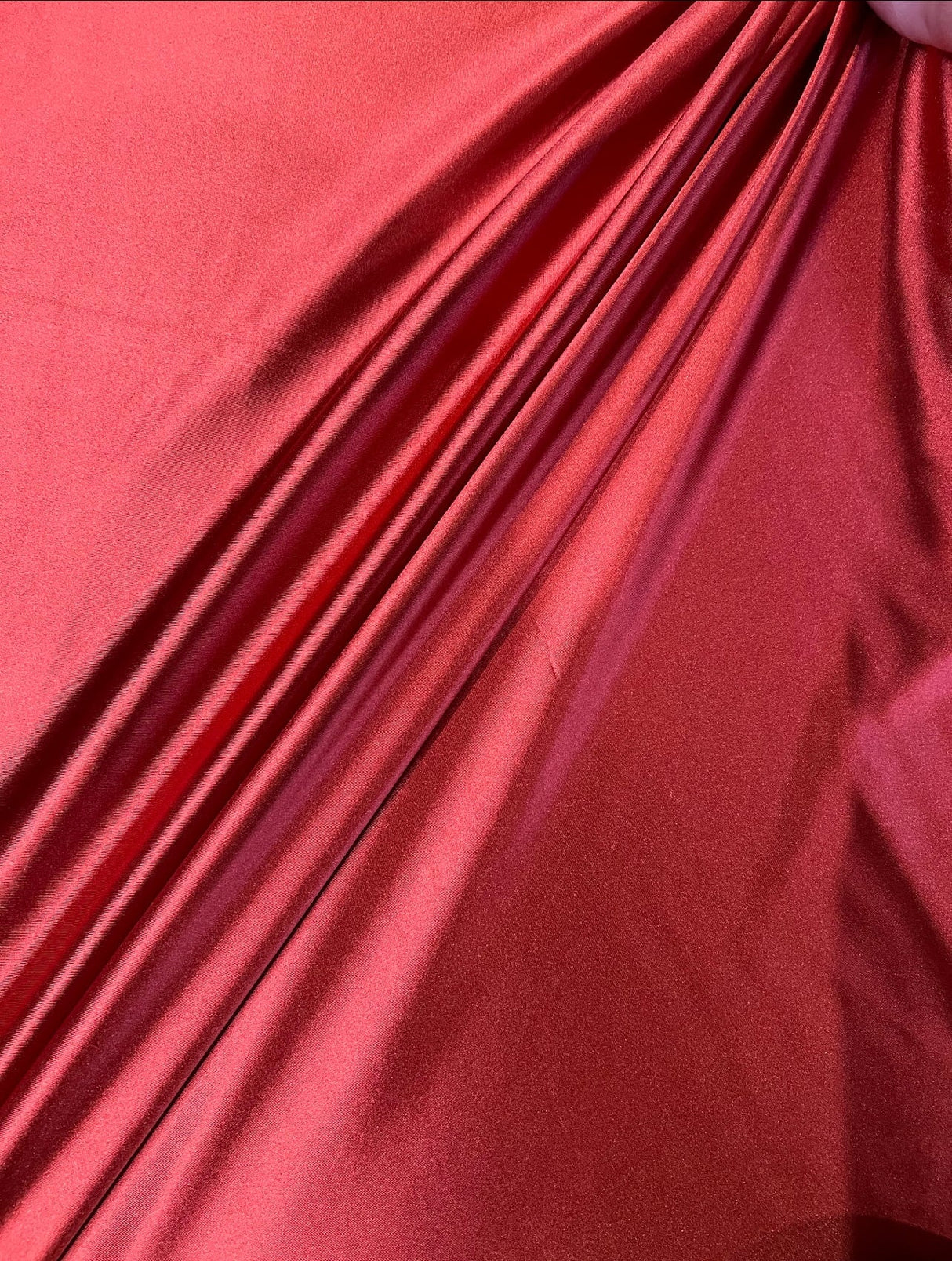 Shiny Nylon Spandex Dark Red