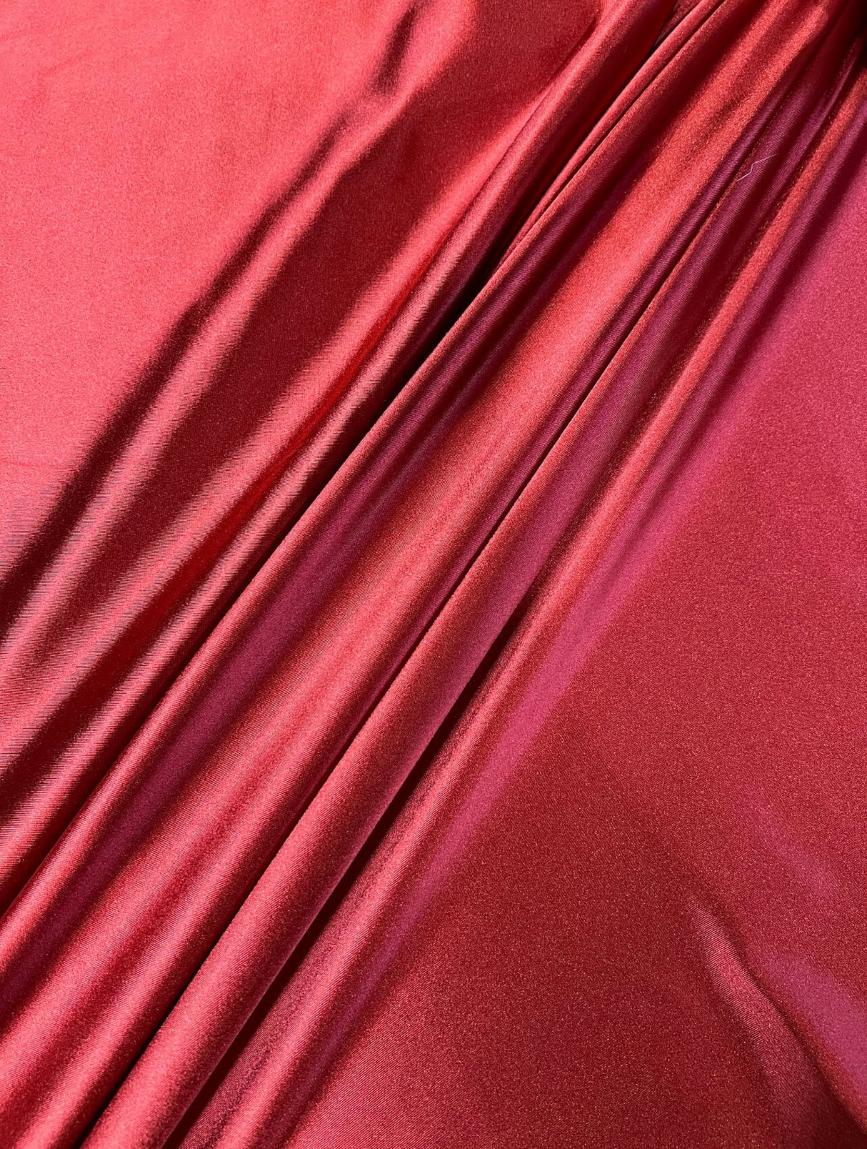Shiny Nylon Spandex Dark Red