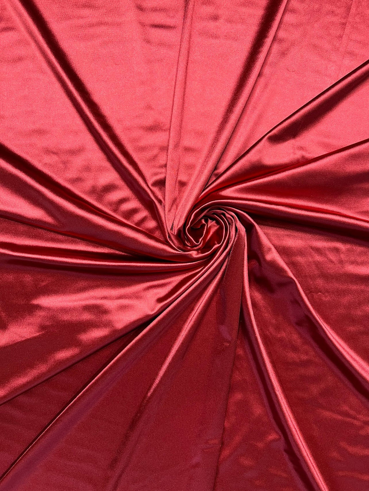 Shiny Nylon Spandex Dark Red