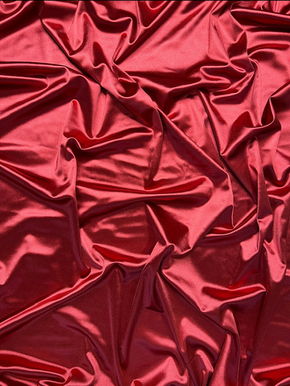 Shiny Nylon Spandex Dark Red