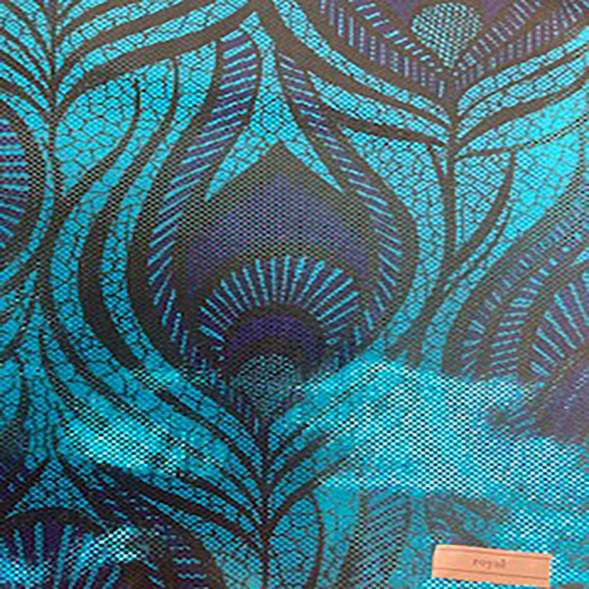 Nylon Spandex Peacock Magic Eye Foil Fabric