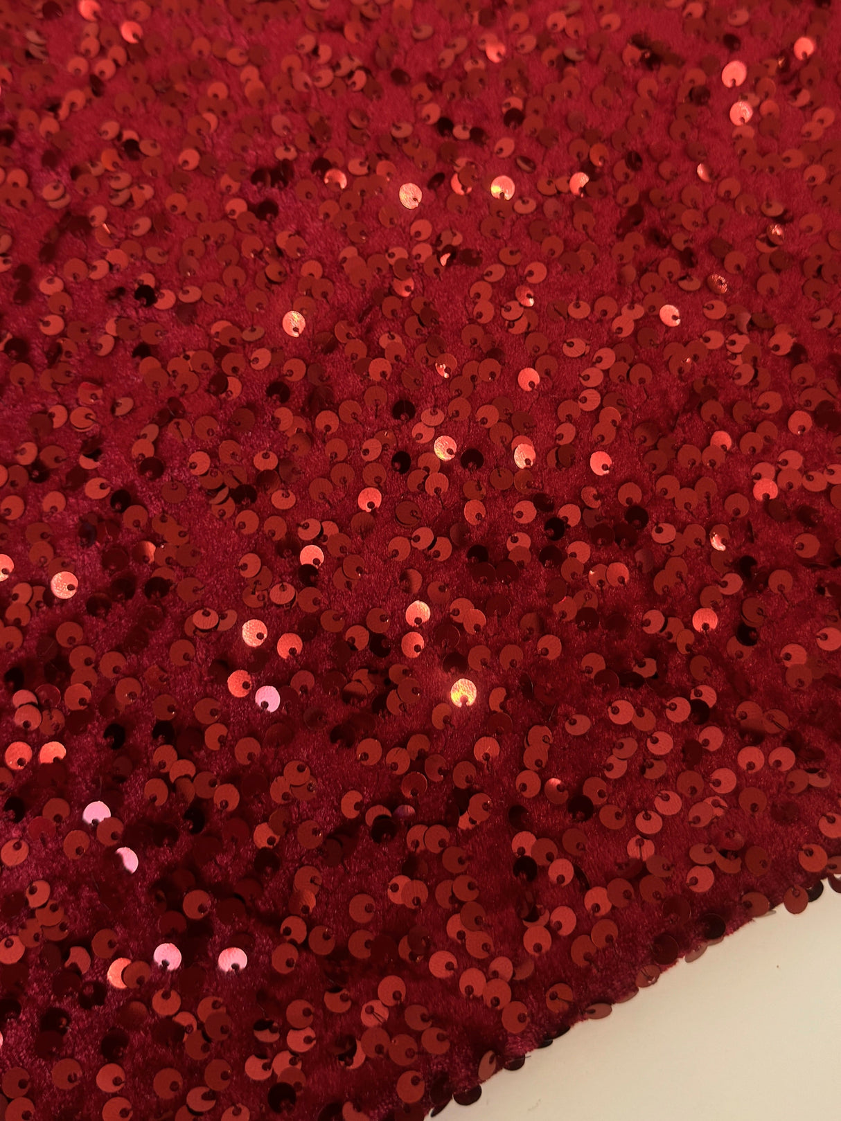 Sequin Velvet Burgundy