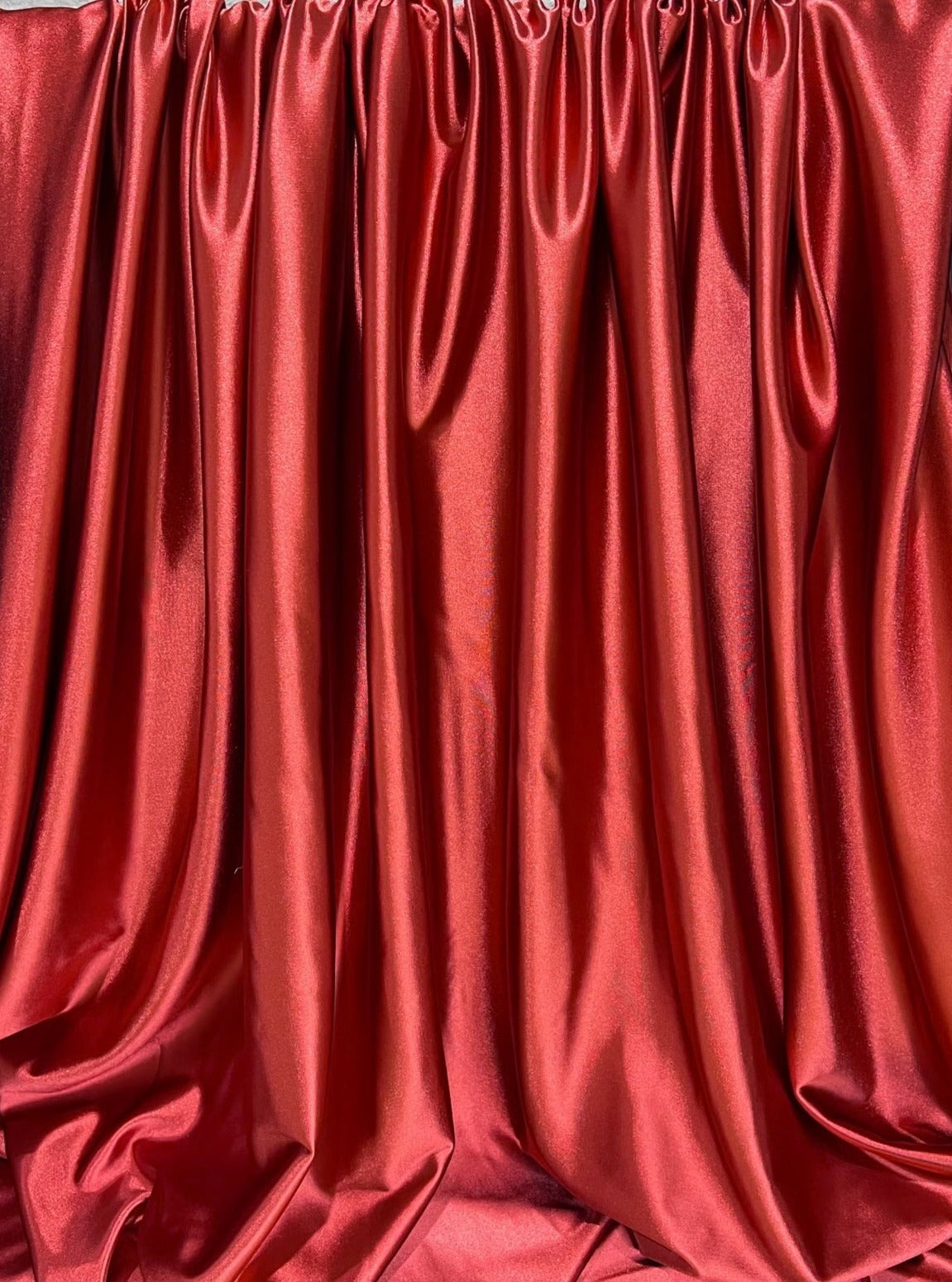 Shiny Nylon Spandex Dark Red