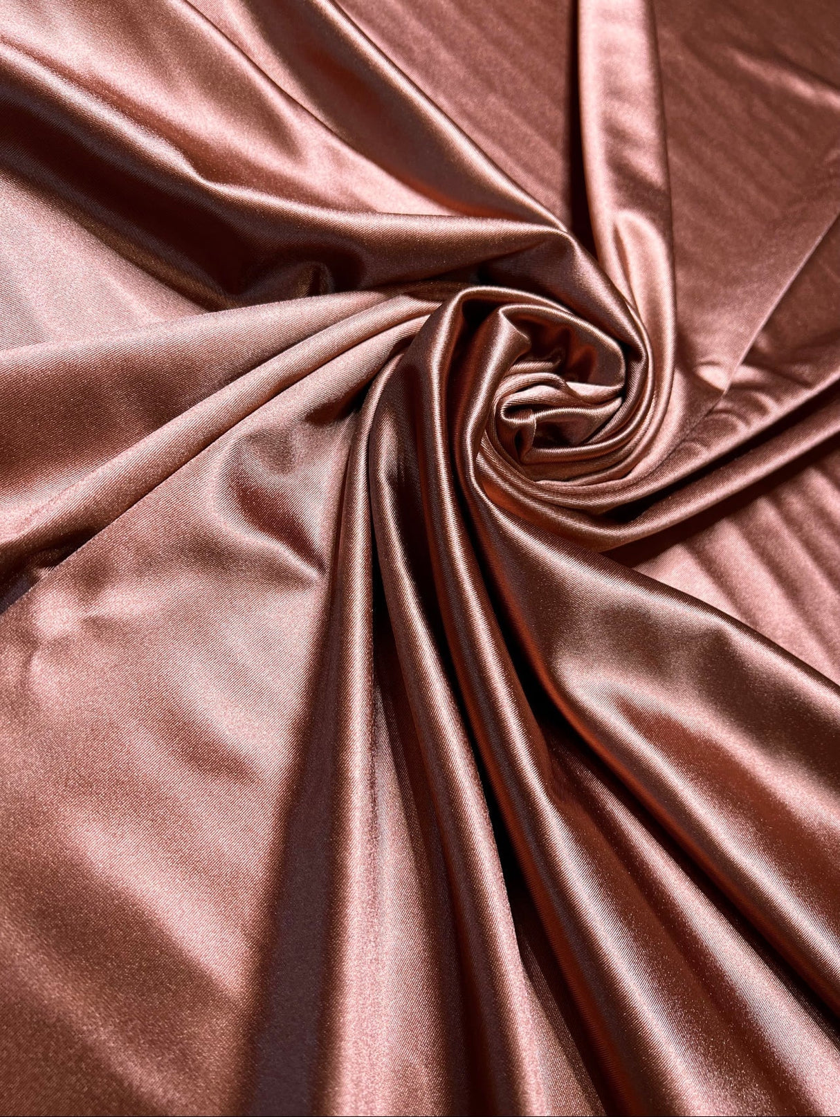 Shiny Nylon Spandex Rusty Rose