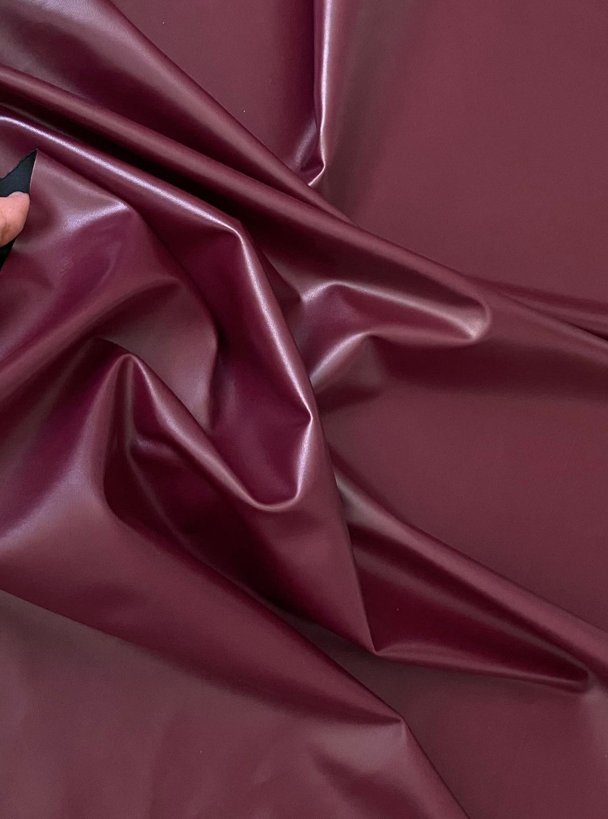 Burgundy Stretch Faux Leather