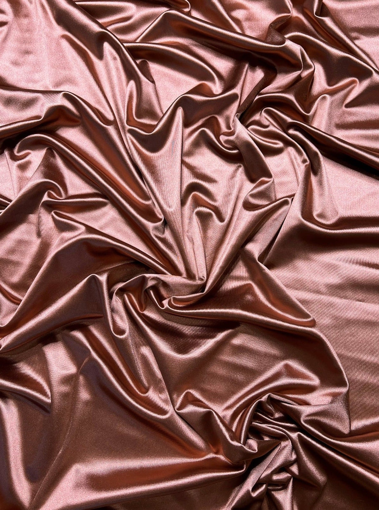 Shiny Nylon Spandex Rusty Rose