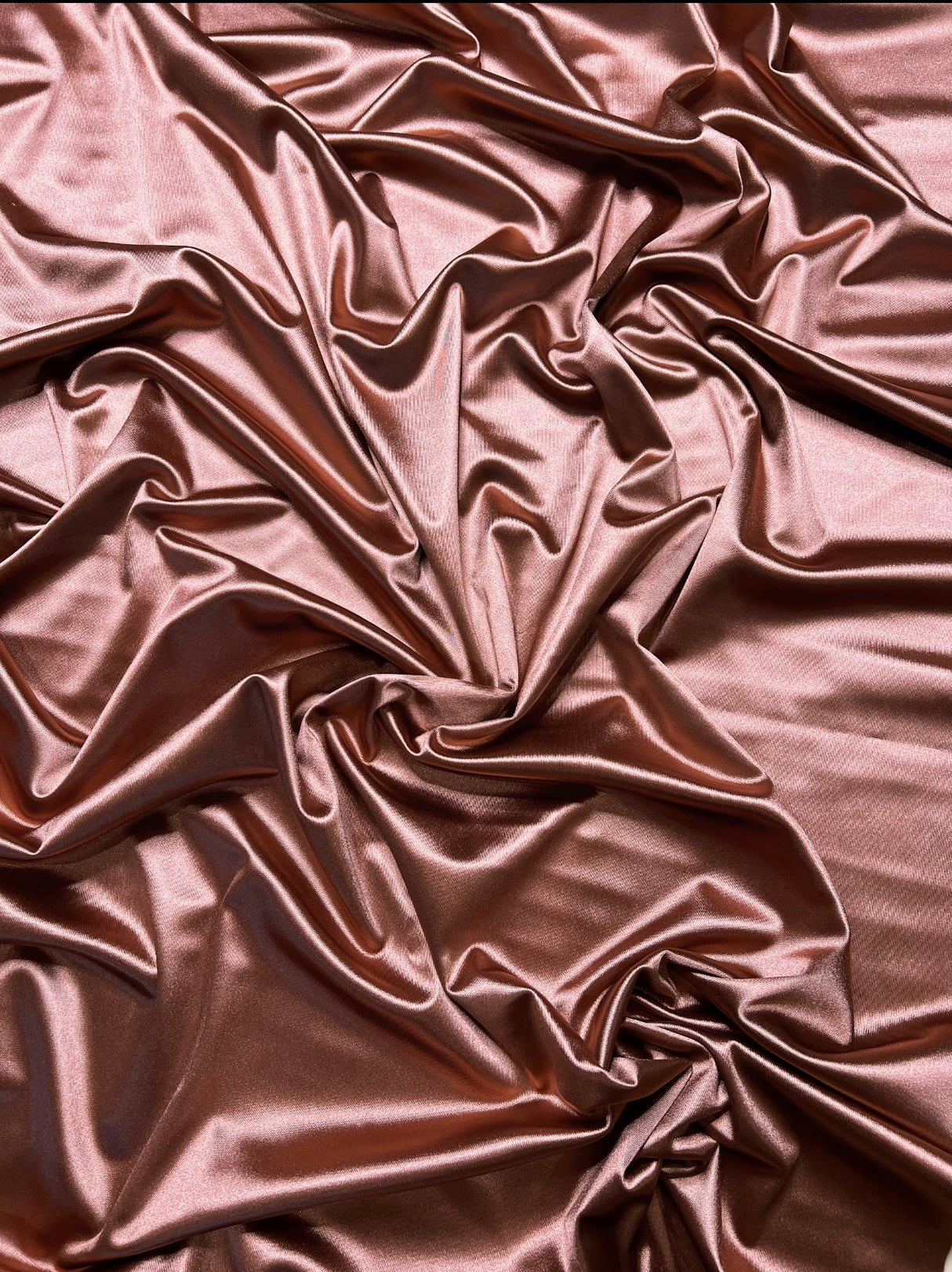 Shiny Nylon Spandex Rusty Rose